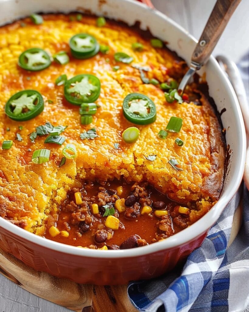 Chili Cornbread Casserole