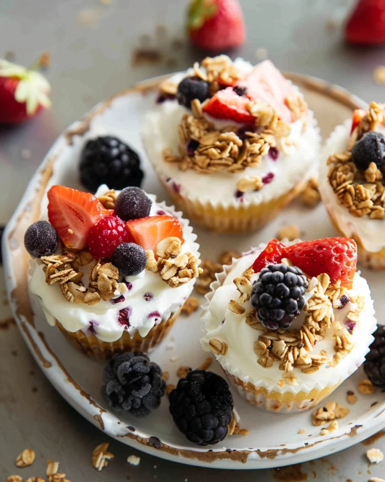 Frozen Yogurt Granola Cups