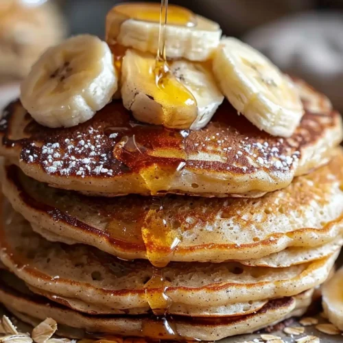 3 Ingredient Banana Oatmeal Pancakes