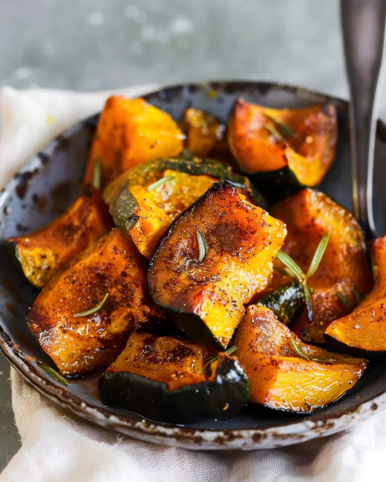 Cinnamon-spiced roasted kabocha squash