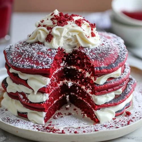 Red Velvet Pancakes