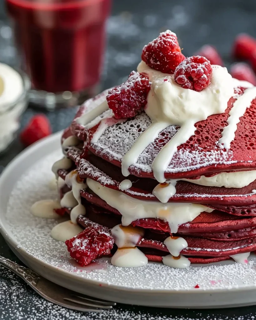 Red Velvet Pancakes
