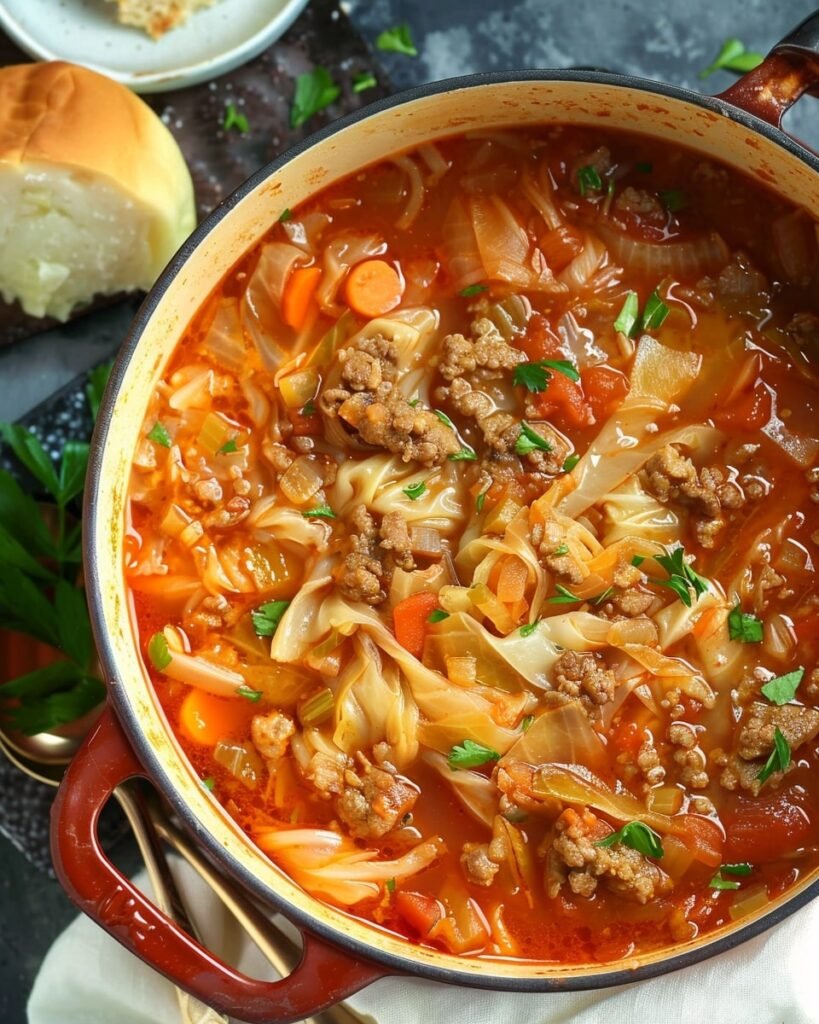 Keto Cabbage Roll Soup