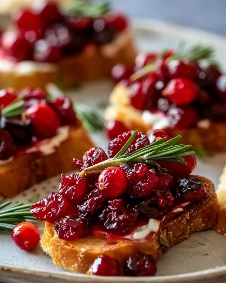 Holiday Cranberry Crostini