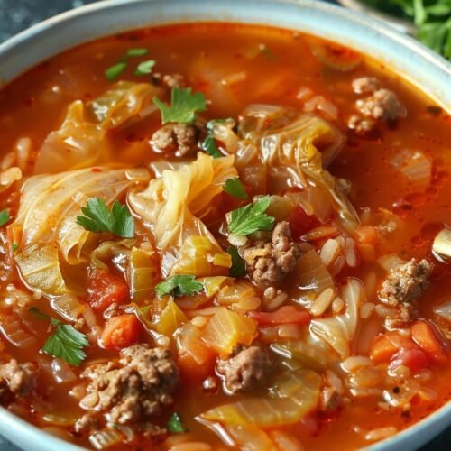 Keto Cabbage Roll Soup