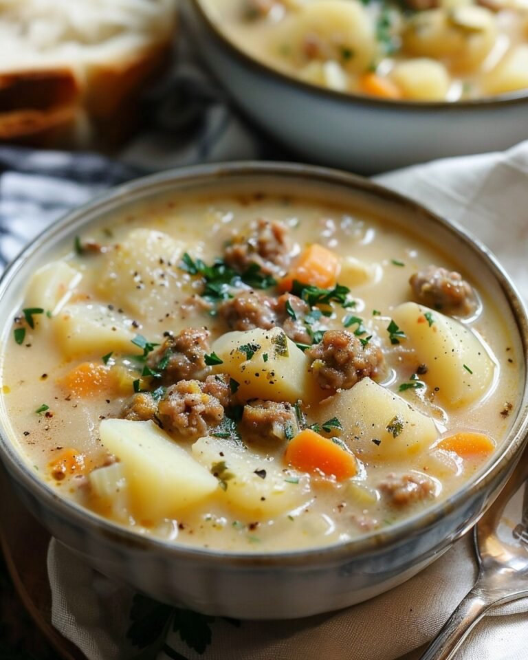Crockpot Potato Soup with Sausage