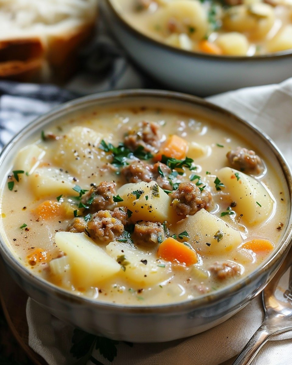Crockpot Potato Soup with Sausage