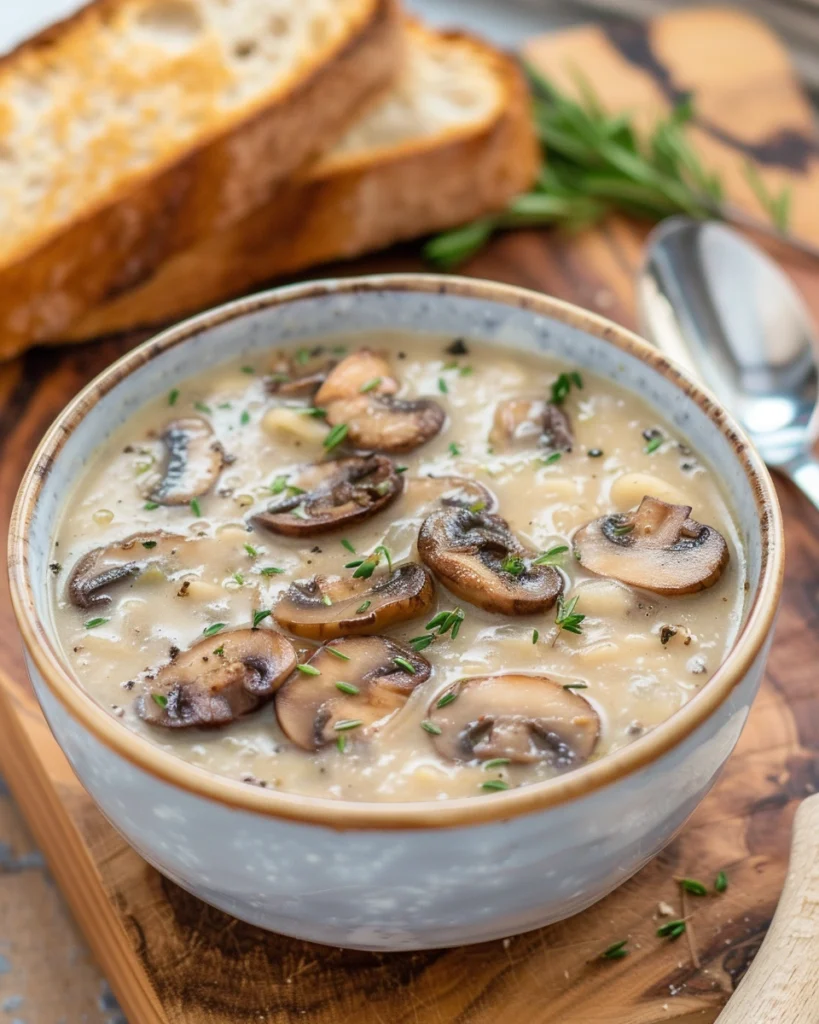 Crockpot Mushroom Soup
