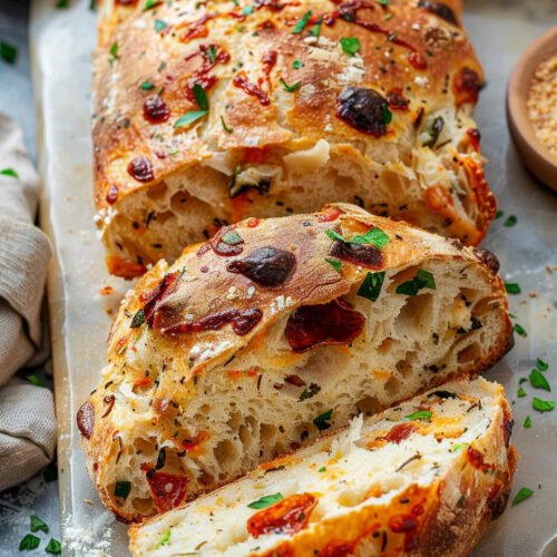 Crusty No-Knead Pizza Bread