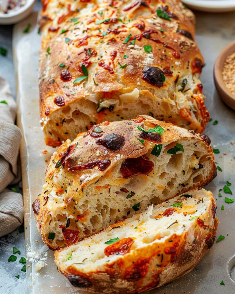 Crusty No-Knead Pizza Bread