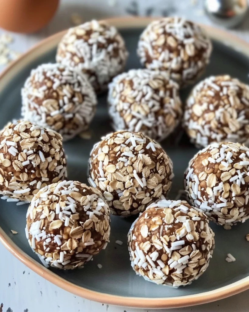 Cinnamon Rolled Oats Energy Balls Recipe