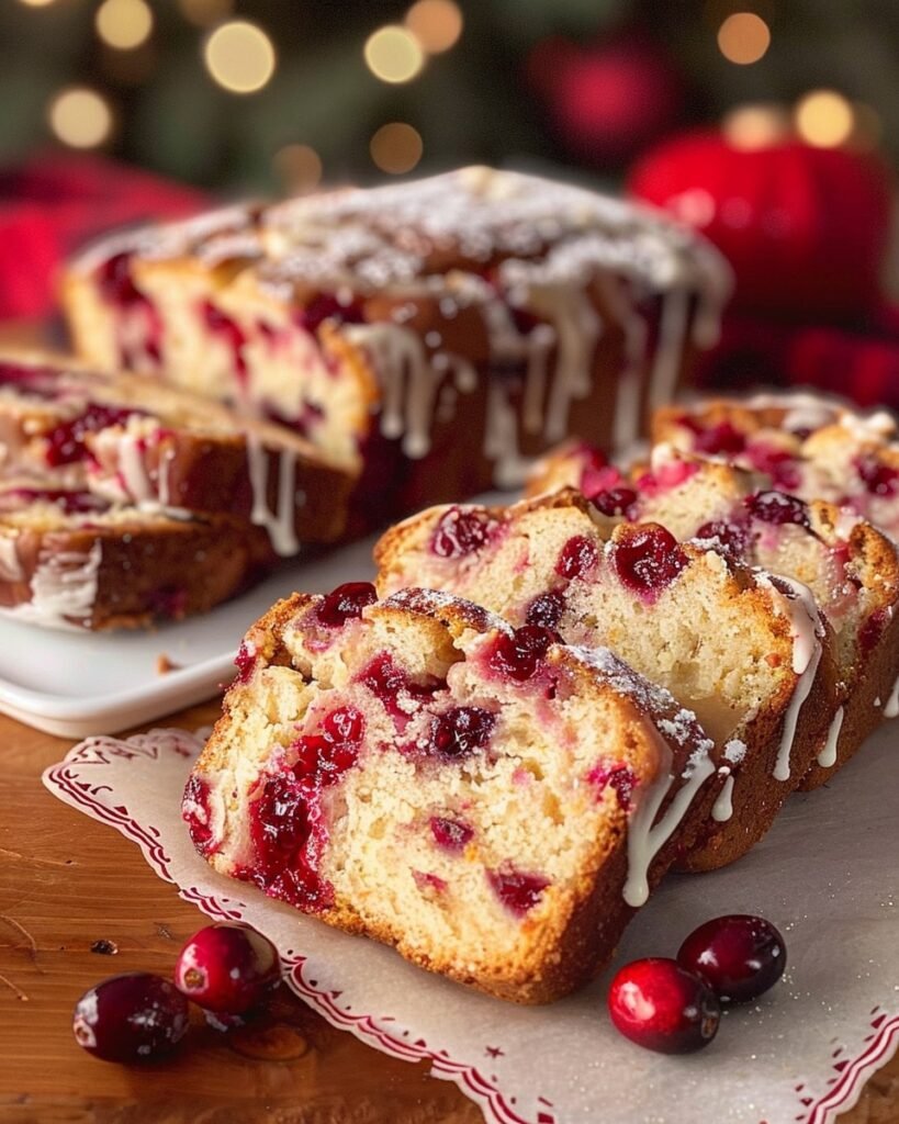 Cranberry Eggnog Bread