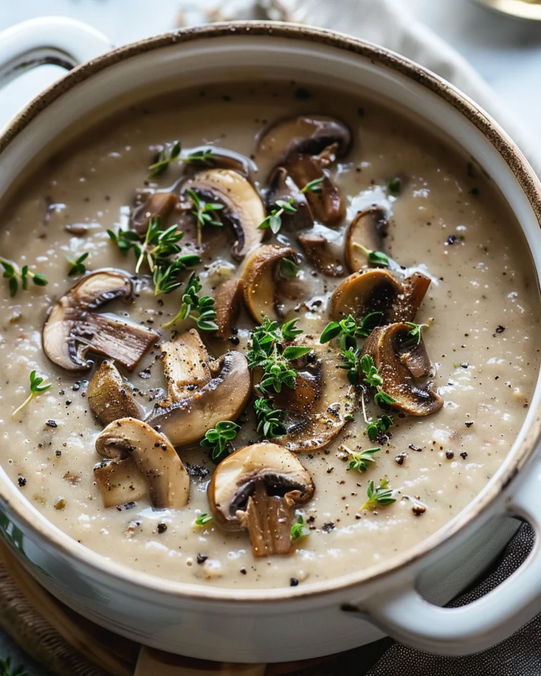 Crockpot Mushroom Soup