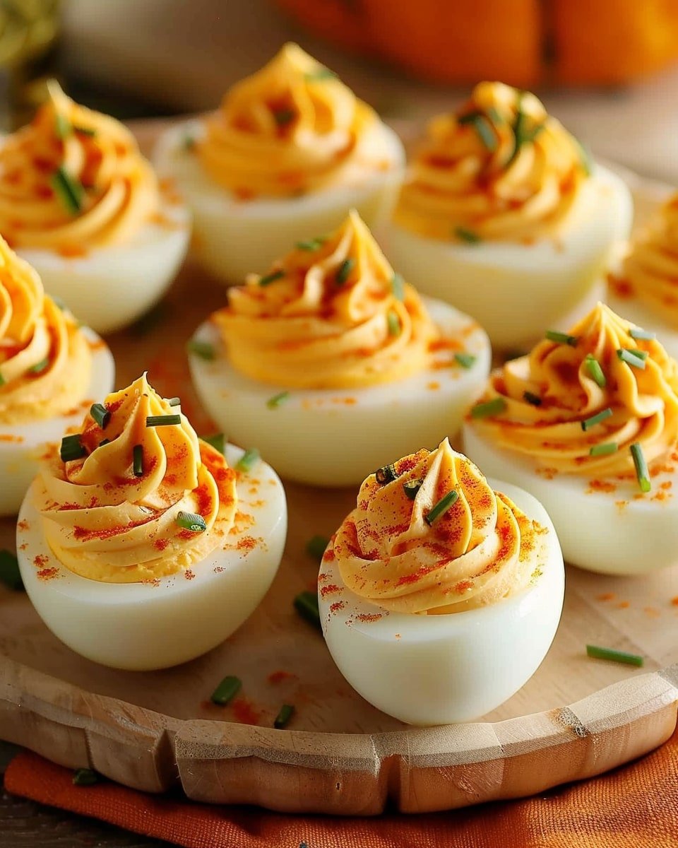 Pumpkin Patch Deviled Eggs