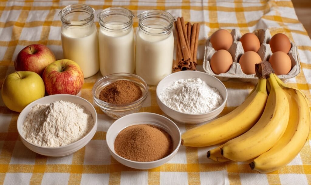 APPLE BANANA BREAD Ingredients