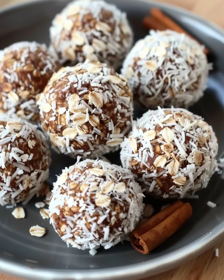 Cinnamon Rolled Oats Energy Balls Recipe