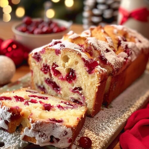 Cranberry Eggnog Bread
