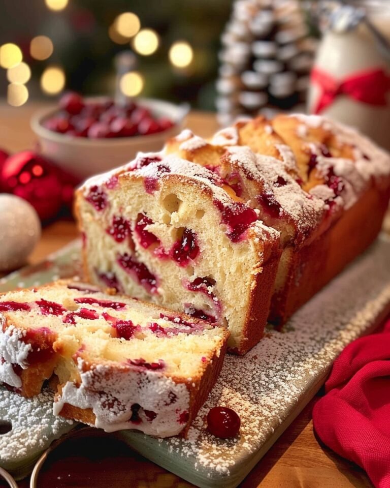 Cranberry Eggnog Bread
