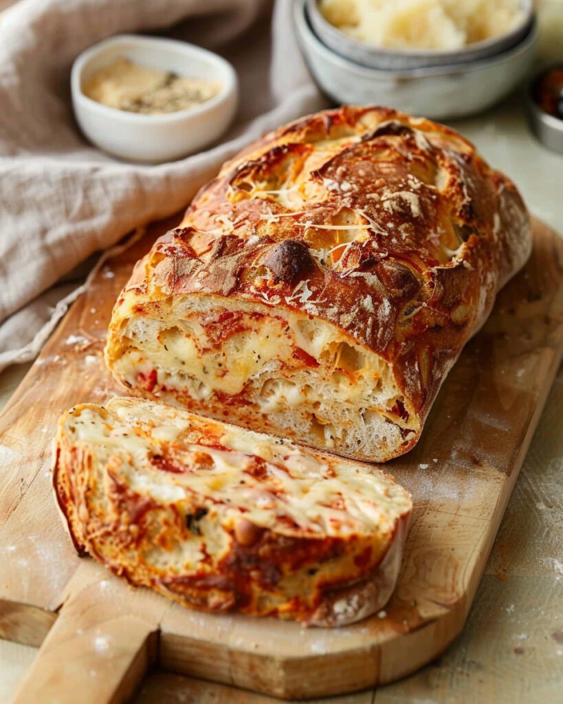Crusty No-Knead Pizza Bread