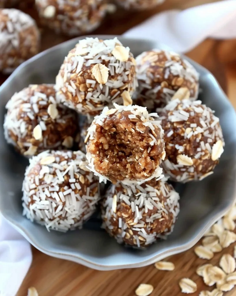 Cinnamon Rolled Oats Energy Balls Recipe