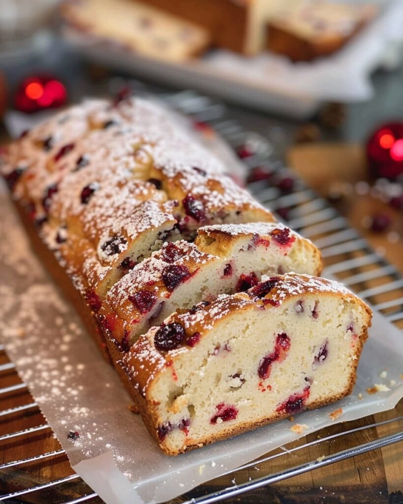 Cranberry Eggnog Bread