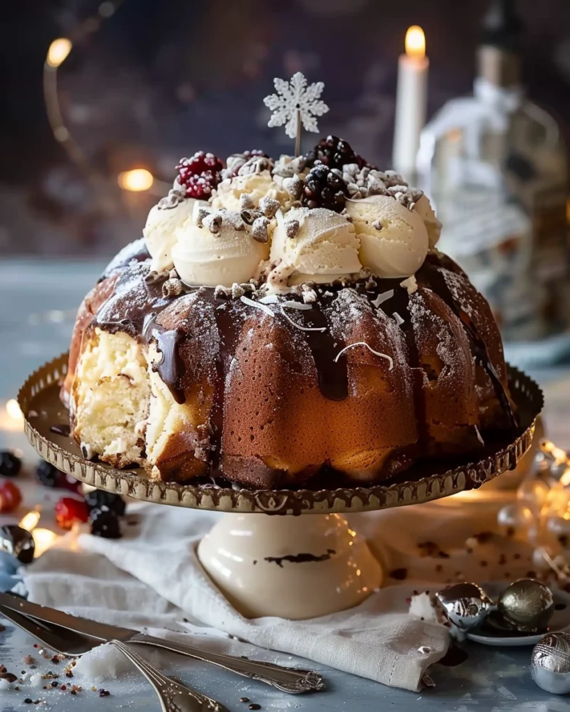 Panettone Ice Cream Cake
