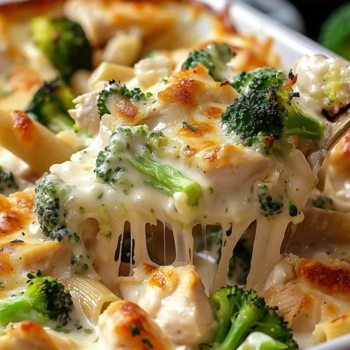 Chicken and Broccoli Alfredo Bake Recipe