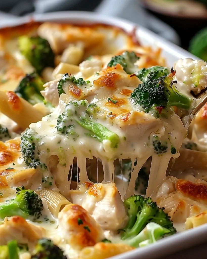Chicken and Broccoli Alfredo Bake Recipe