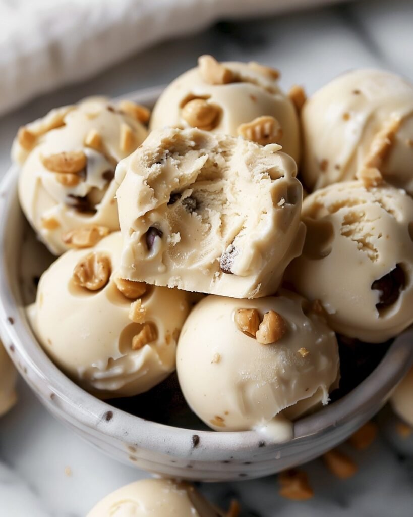 Frozen Greek Yogurt Peanut Butter Bites