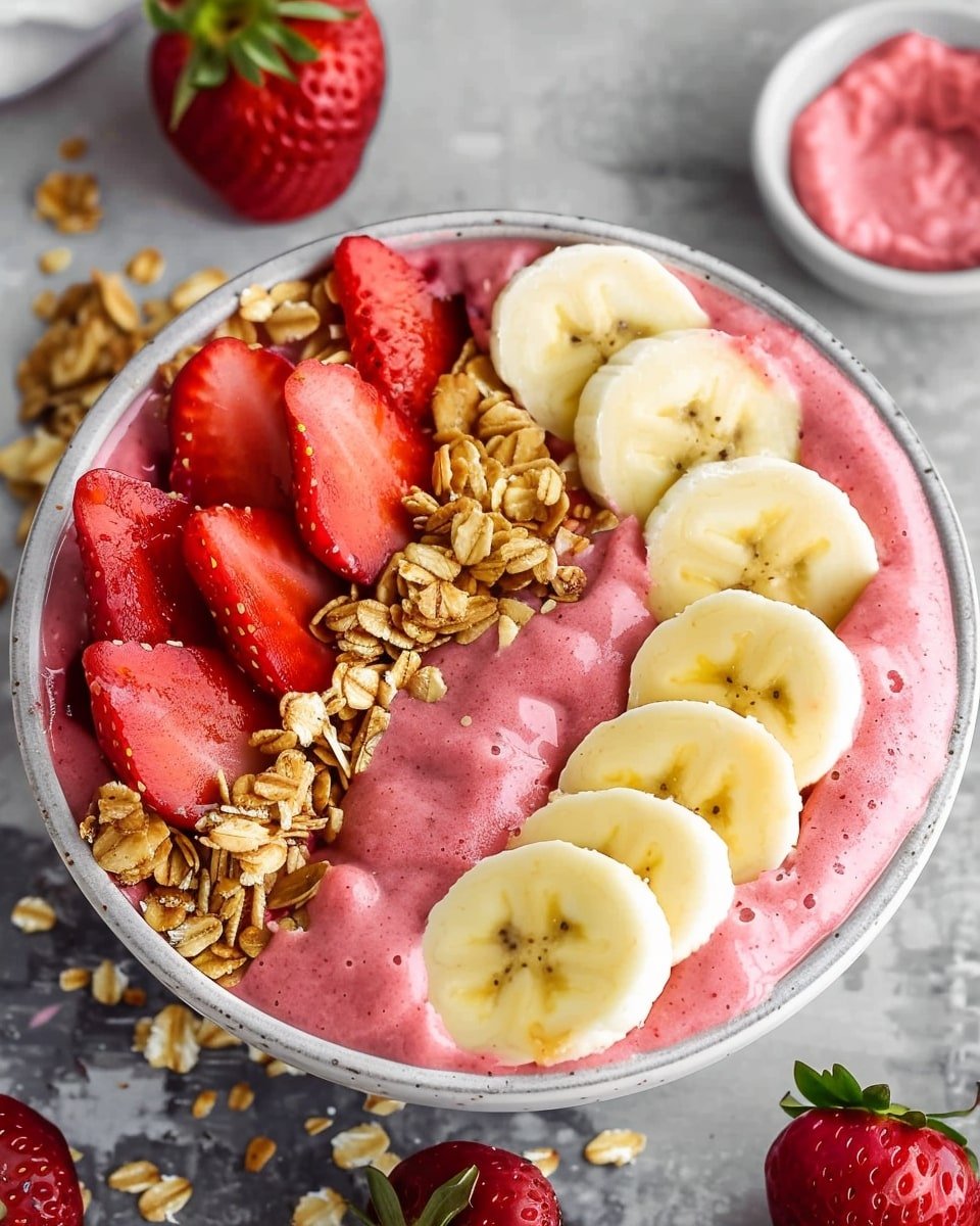 Strawberry Banana Smoothie Bowl