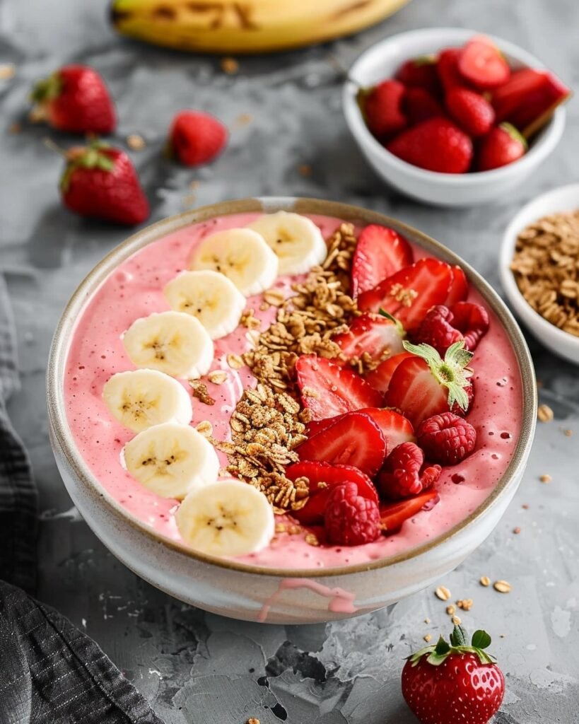 Strawberry Banana Smoothie Bowl