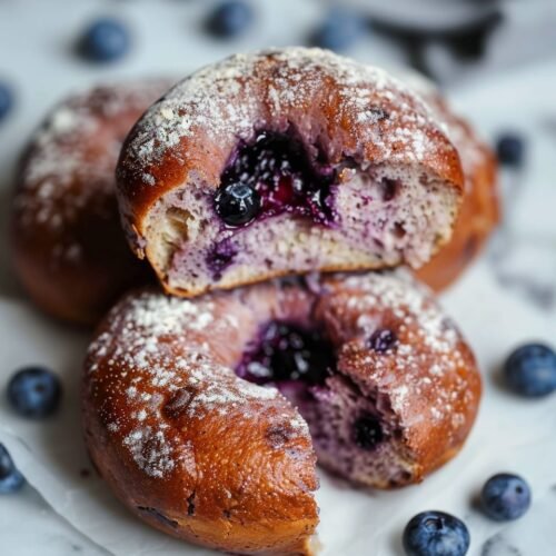 Sourdough Blueberry Bagels