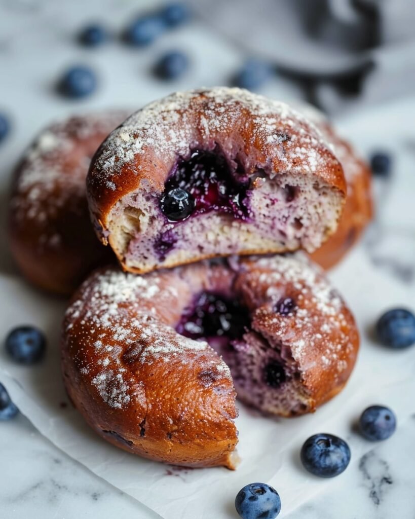 Sourdough Blueberry Bagels
