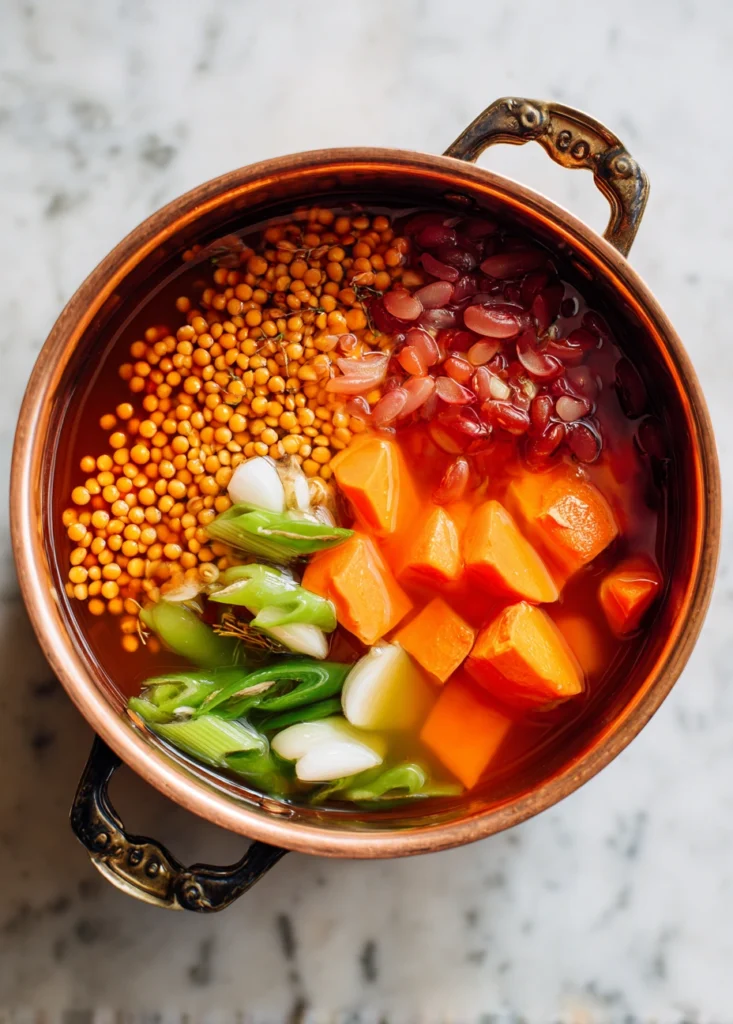 Carrot and Lentil Soup Process