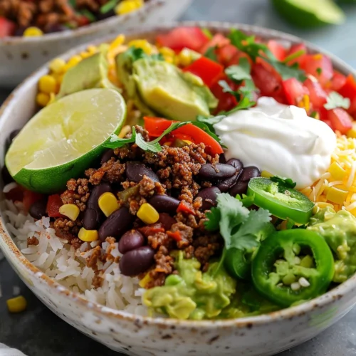 Ground Beef Burrito Bowl