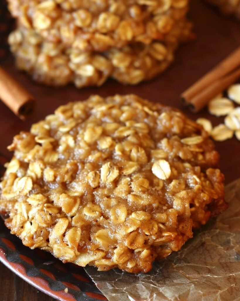 Healthy Apple Pie Oatmeal Cookies