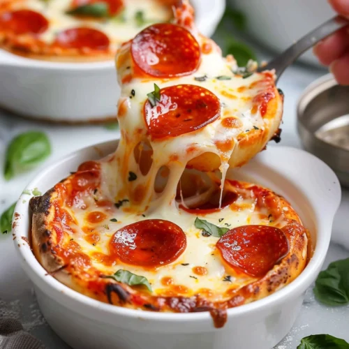 High Protein Cottage Cheese Pizza Bowl