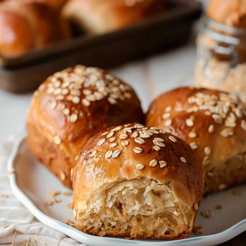 Oatmeal Molasses Dinner Rolls