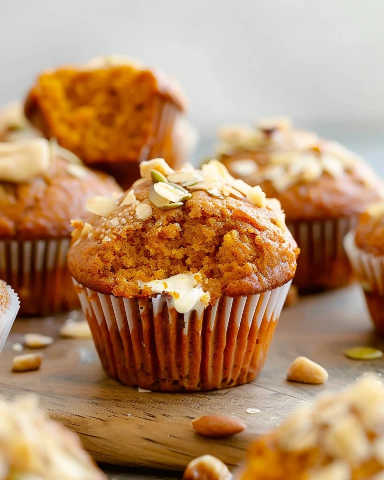 Vegan Pumpkin Cream Cheese Muffins