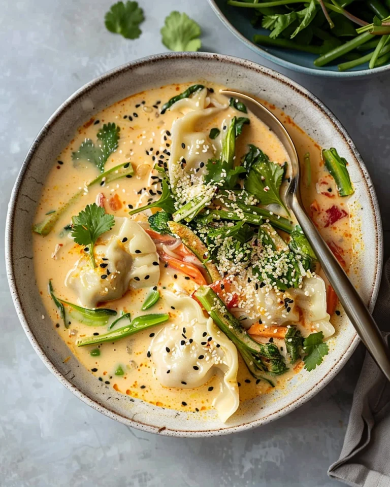 Coconut Curry Dumpling Soup