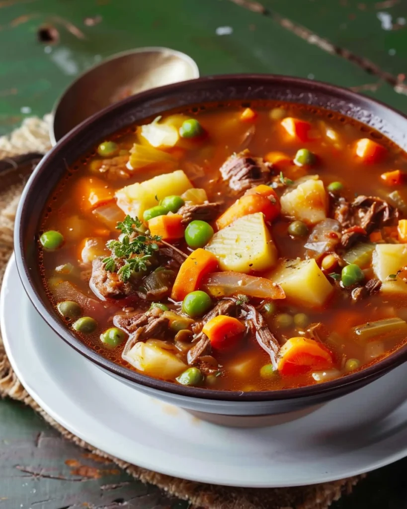 Old-Fashioned Vegetable Beef Soup