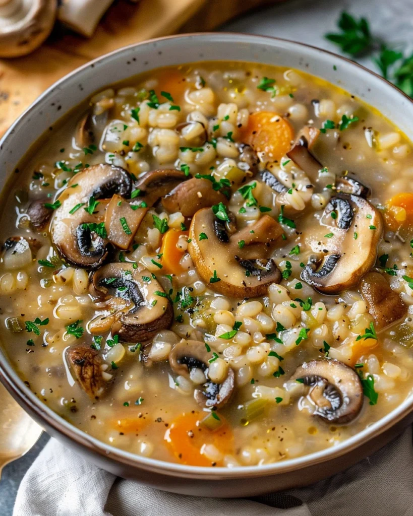 Mushroom Barley Soup