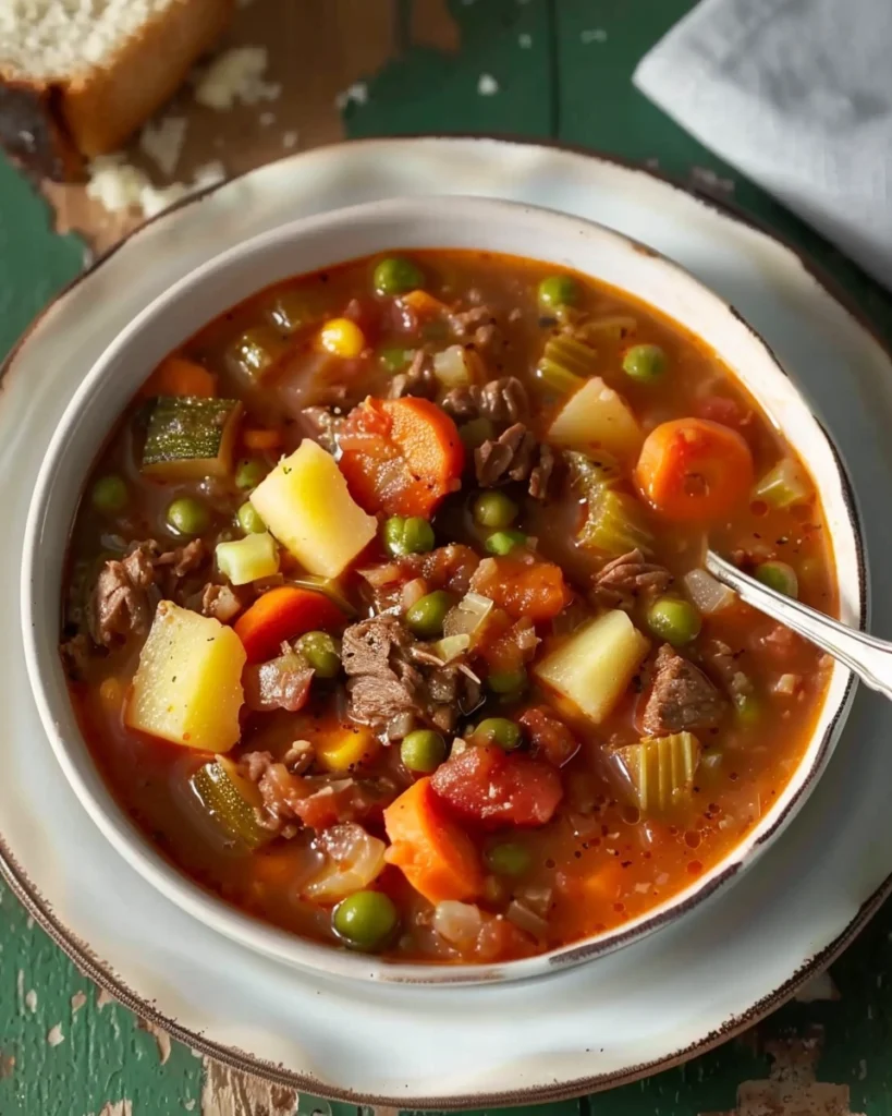 Old-Fashioned Vegetable Beef Soup