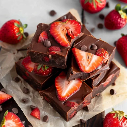 Chocolate Strawberry Fudge