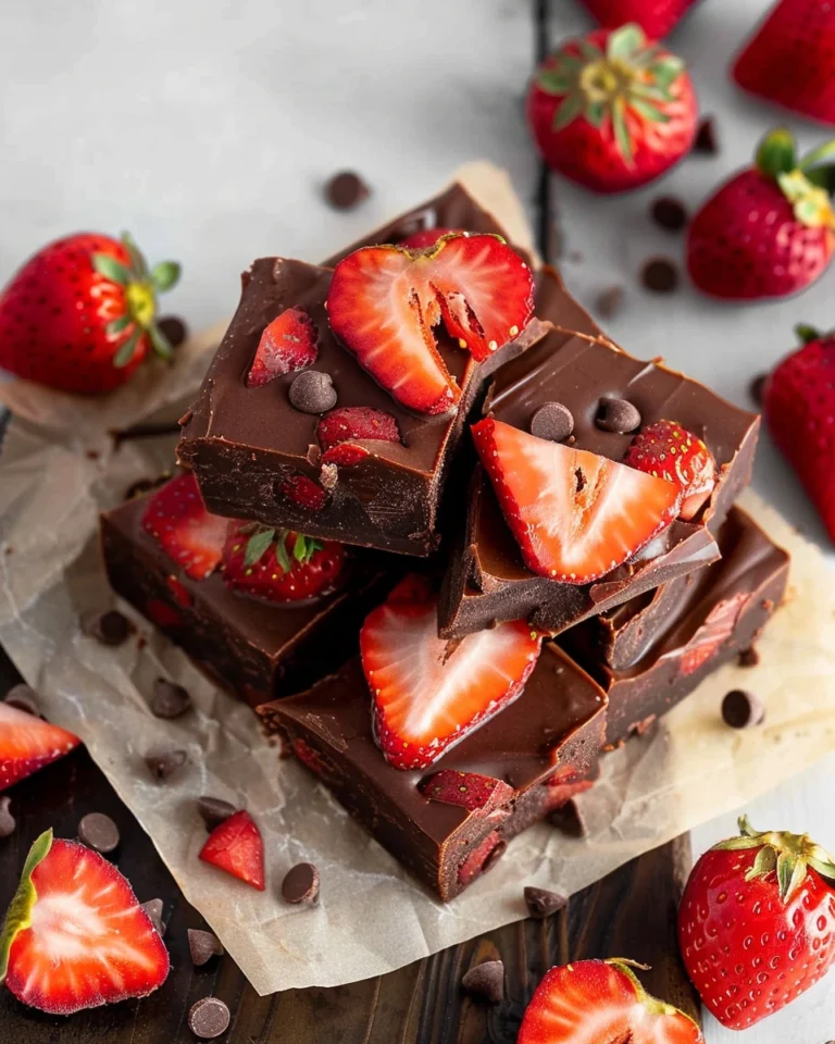 Chocolate Strawberry Fudge
