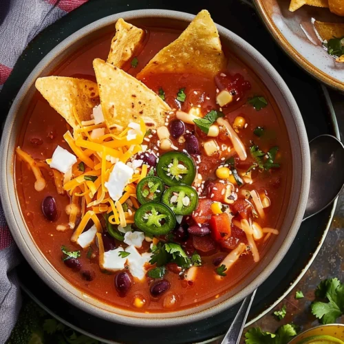 Vegetarian Tortilla Soup