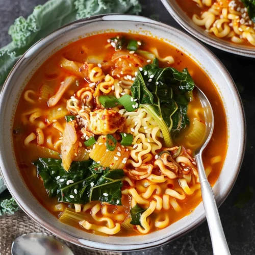 Kimchi Ramen Noodle Soup