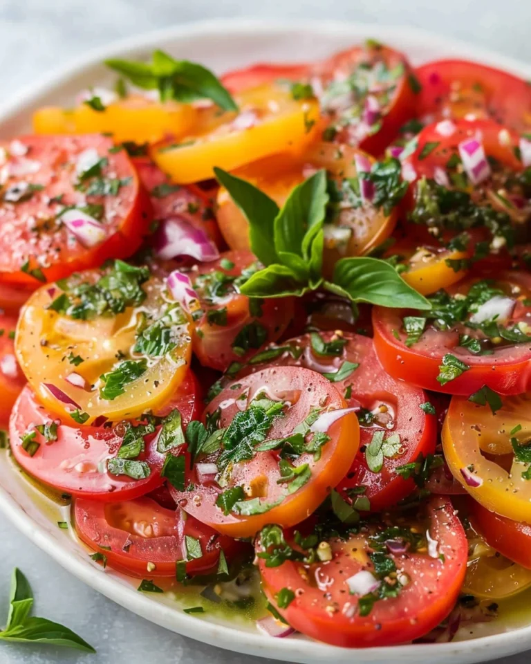 Best Marinated Tomatoes Salad