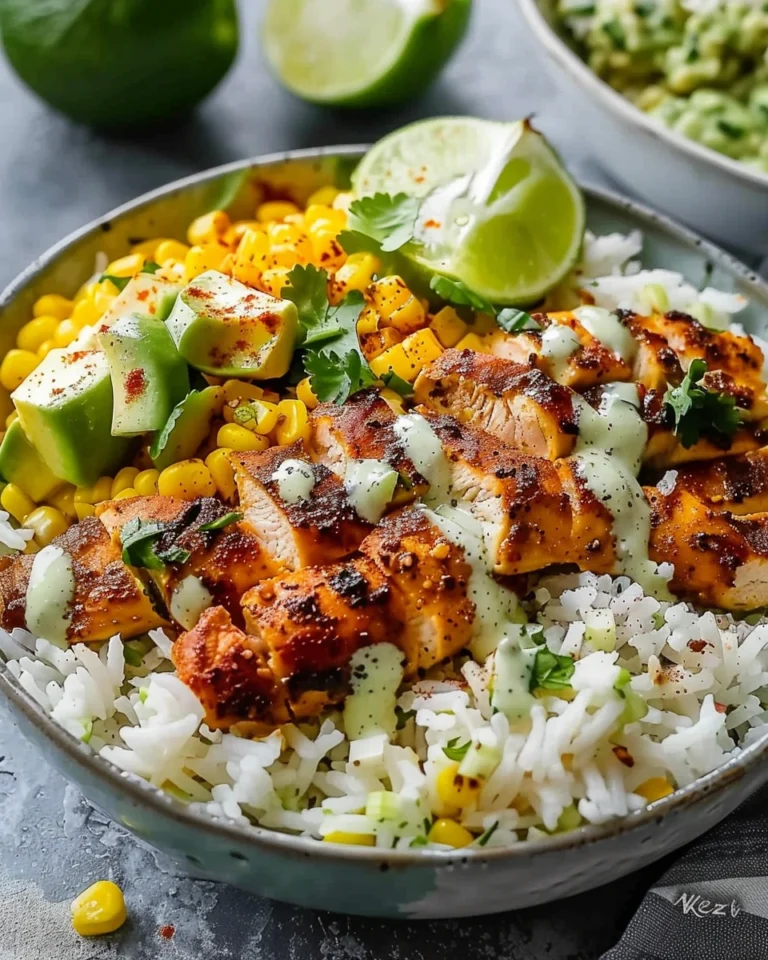 30-Minute Street Corn Chicken Rice Bowl