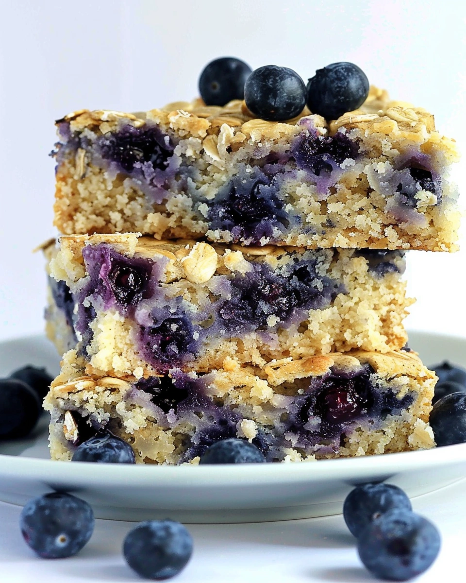 Healthy Yogurt Oat Blueberry Breakfast Cake